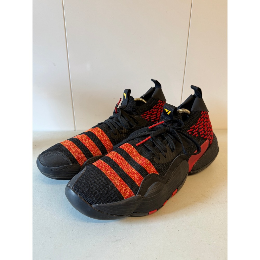 Adidas Trae Young 1 Core Black Vivid Red Basketball Shoes H00986 Mens 11.5 - Picture 1 of 8